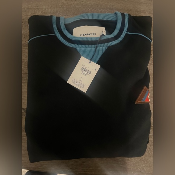 COACH Solid Black Sweatshirt XL - Picture 2 of 4